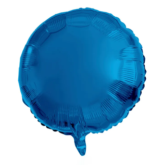 Folat Folieballon Rond Blauw - 45 cm