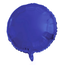 Folieballon Rond Blauw Metallic Mat - 45 cm