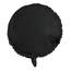 Folieballon Rond Zwart Metallic Mat - 45 cm