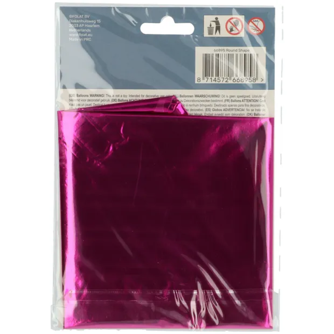 Folieballon Rond Magenta - 45 cm