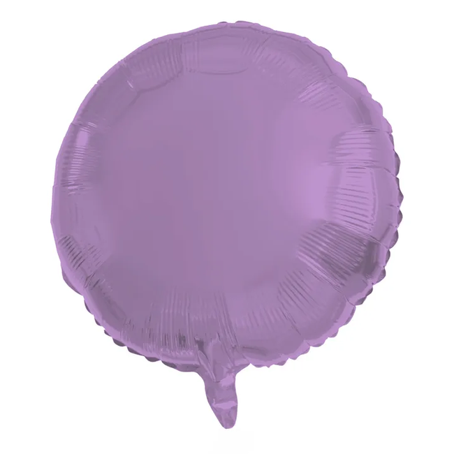 Folieballon Rond Paars Metallic Mat - 45 cm