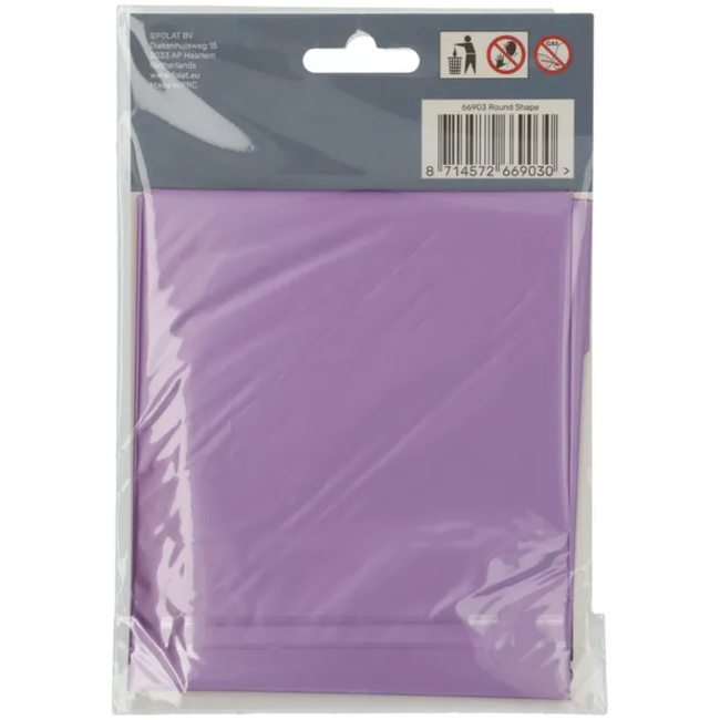 Folieballon Rond Paars Metallic Mat - 45 cm