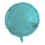 Folieballon Rond Pastel Aqua Metallic Mat - 45 cm