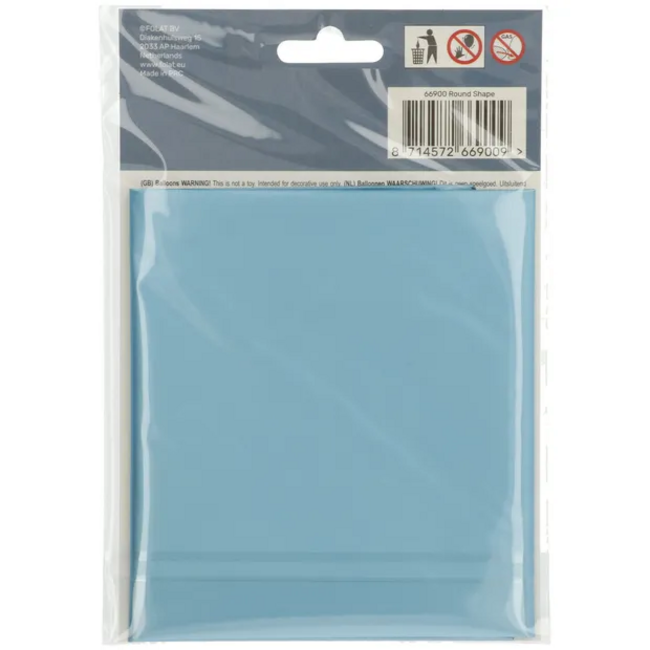 Folieballon Rond Pastel Blauw Metallic Mat - 45 cm