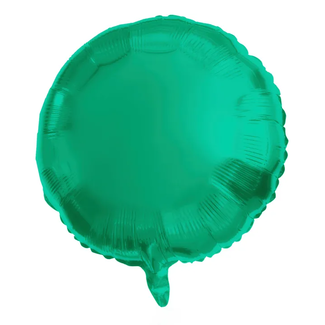 Folat Folieballon Rond Groen Metallic Mat - 45 cm