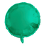 Folieballon Rond Groen Metallic Mat - 45 cm