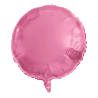 Folat Folieballon Rond Roze Metallic Mat - 45 cm
