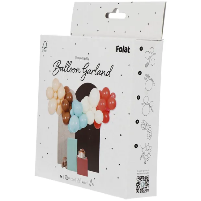 Ballonslinger - Vintage Teddy - 66 stuks