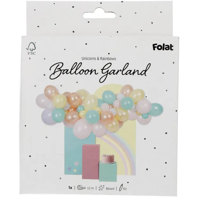 Ballonslinger - Unicorns & Rainbows - 66 stuks