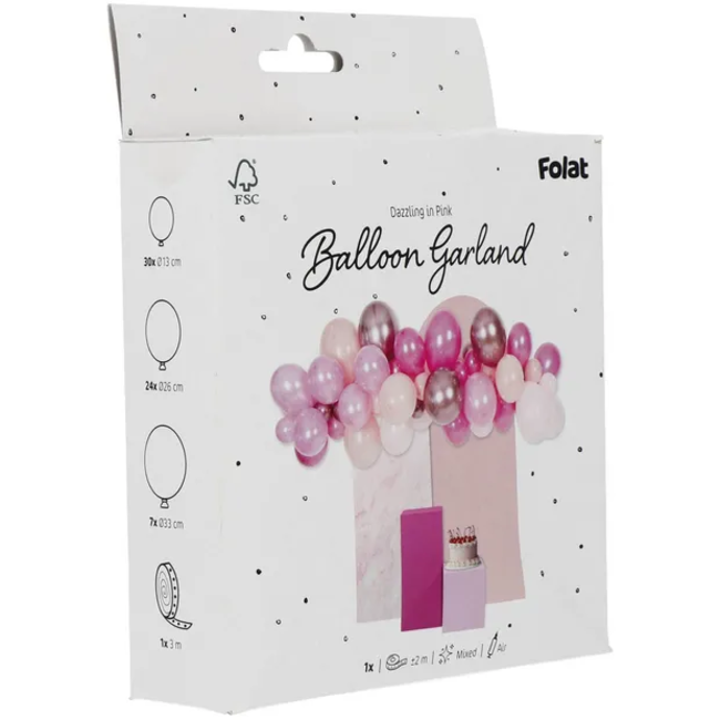 Ballonslinger - Dazzling Pink - 62 stuks