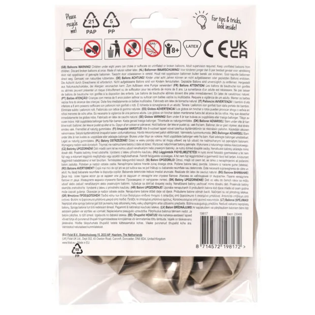 Ballonnen Champagne Gold 33cm - 10 stuks