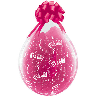 Qualatex Stuffer Ballonnen 'It's a Girl' 45cm - 25 stuks