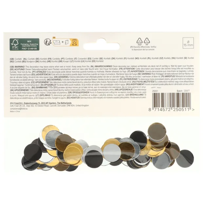 Confetti - Bloemvorm - Shining Glam - 100 stuks