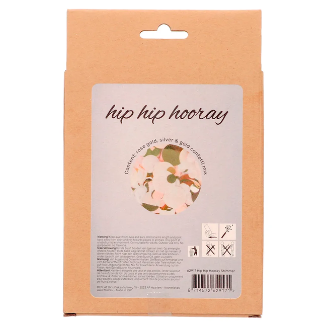 Set met 3 Confetti Kanonnen Shimmer - 15cm