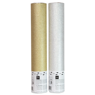 Folat Confetti Kanon Glitter Assorti Goud/Zilver - 28 cm