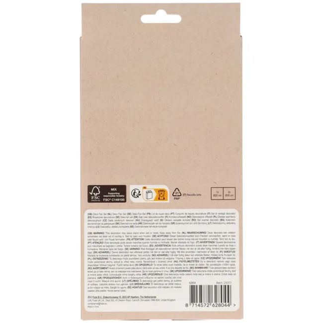 Deco Fan Set - Buzzing Bugs - 3 stuks