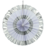 Papieren Waaiers/Rozetten Mint/Zilver - 3 stuks