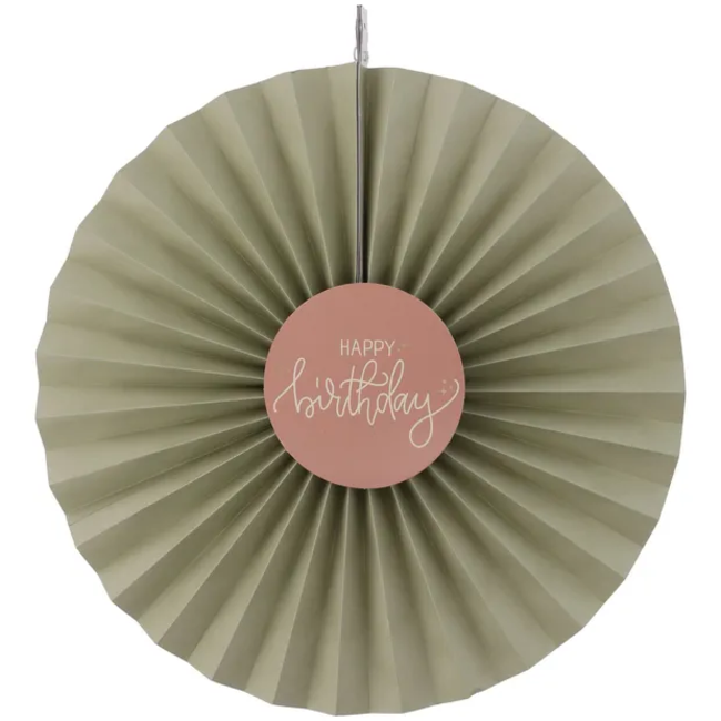 Deco Fan Set - Crème Rose - 3 stuks