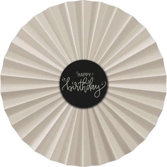 Deco Fan Set - Crème Noir - 3 stuks