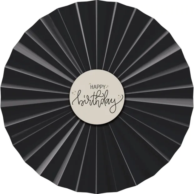 Deco Fan Set - Crème Noir - 3 stuks