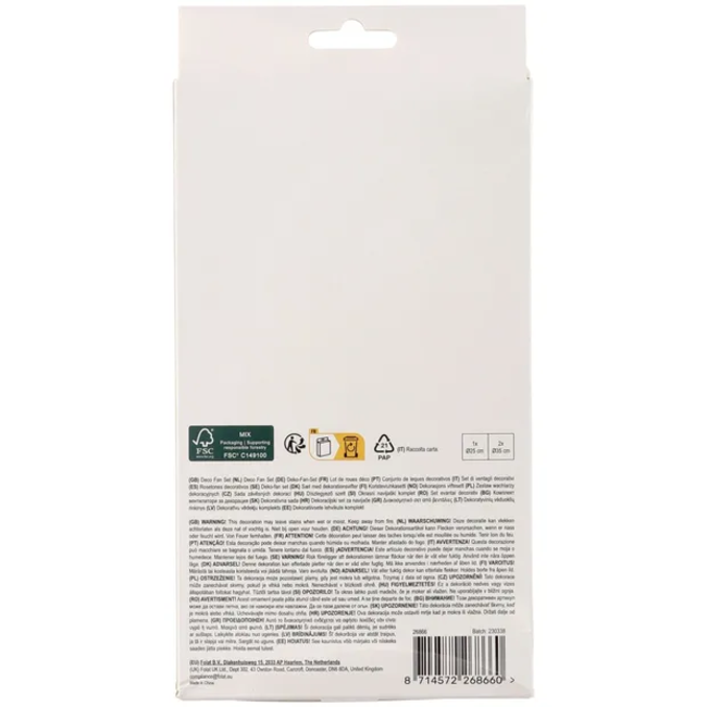 Deco Fan Set - Starburst - 3 stuks