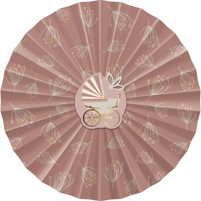 Deco Fan Set - Blooming Baby Girl - 3 stuks