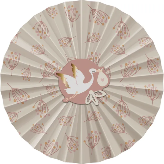 Deco Fan Set - Blooming Baby Girl - 3 stuks