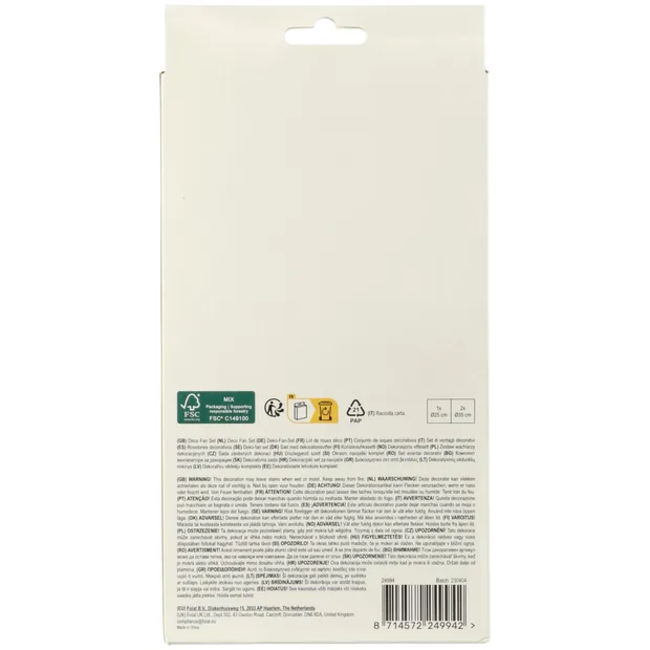 Deco Fan Set - Blooming Baby Girl - 3 stuks