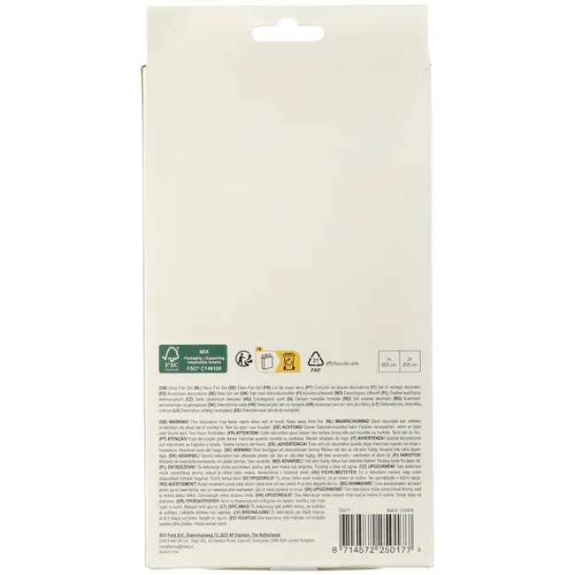 Deco Fan Set - Blooming Baby Little One - 3 stuks