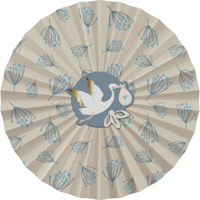 Deco Fan Set - Blooming Baby Boy - 3 stuks