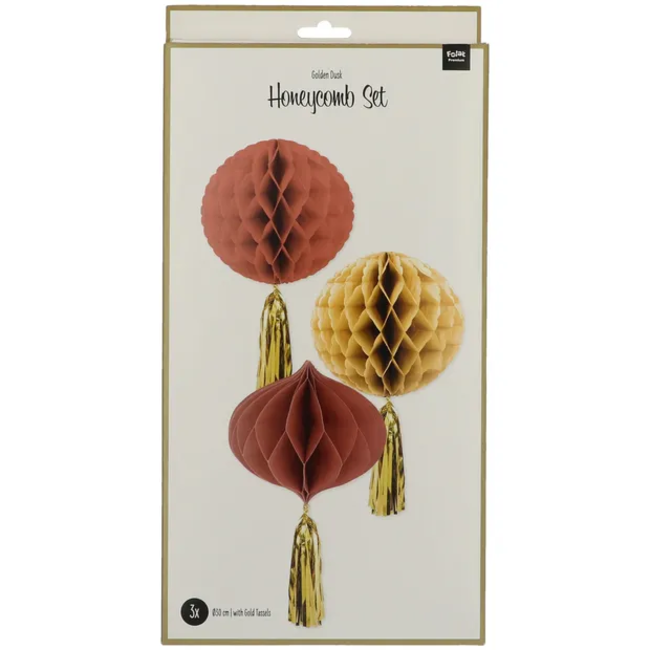 Honeycombs Golden Dusk - 3 stuks