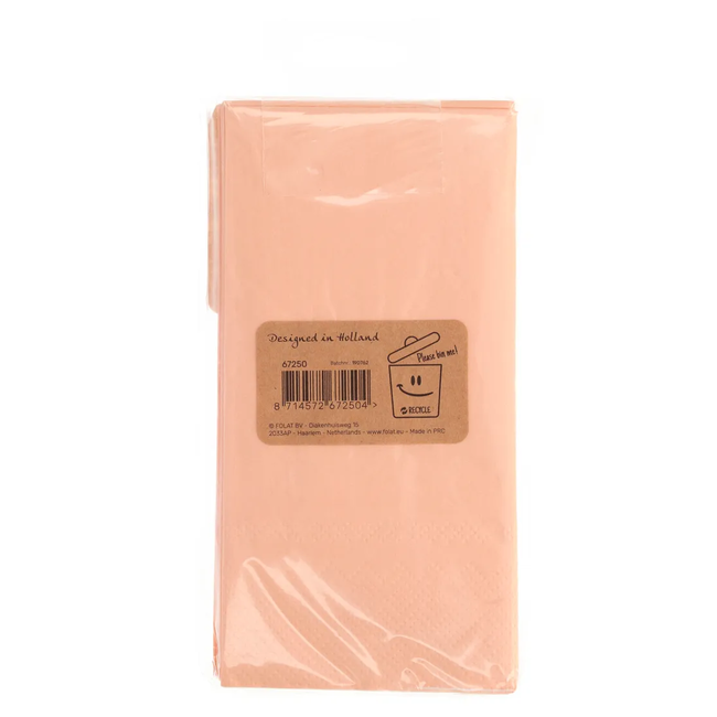 Servetten Elegant Lush Blush 50 Jaar 33x33cm - 10 stuks