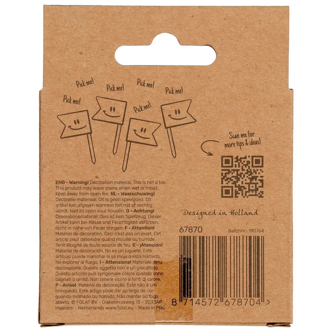 Prikkers Elegant Lush Blush 70 Jaar - 36 stuks