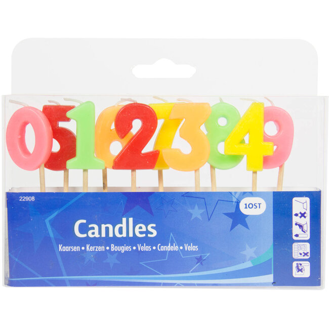 Kaarsjes Set 0 tot 9 Jaar