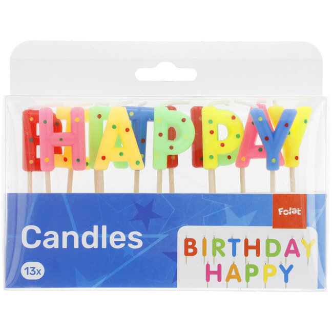 Kaarsjes Happy Birthday