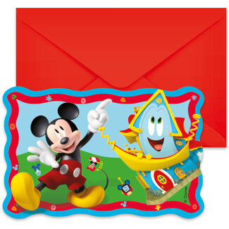 Procos Uitnodigingen FSC Mickey Mouse - 6 stuks