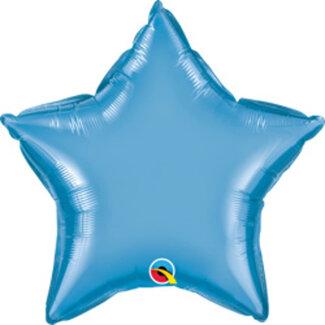 Folat Blauwe Stervormige Folieballon - 51cm