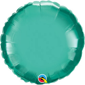 Qualatex Folieballon Rond Groen Chroom - 45cm