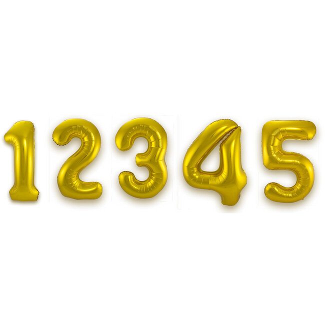 Folieballon 3D Dieren Cijfers 1-5 - 56 cm