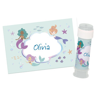 Folat Bellenblaas Stickers - Mermaid Magic - 6 stuks