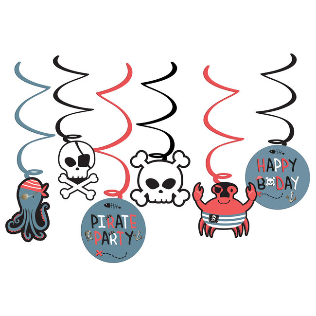 Hangdecoratie - Pirate Party - 6 stuks