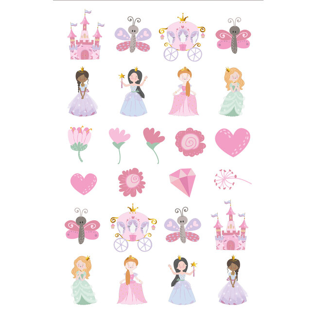 Tattoos - Pretty Princess - 6 stuks