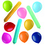 Latexballonnen - Vorm - Stripetastic - Assorti - 50 stuks