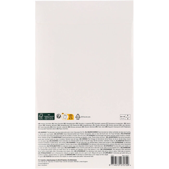 Hangdecoratie - Fantastic Football - 6 stuks