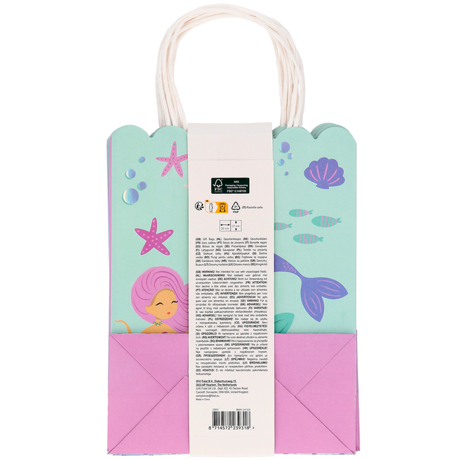 Geschenktasjes - Mermaid Magic - 20 x 27 cm - 6 stuks
