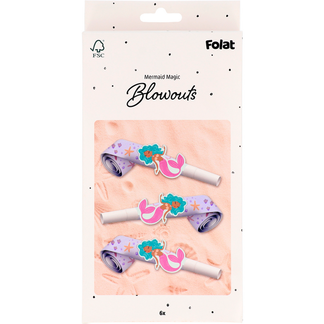 Roltongen - Mermaid Magic - 6 stuks