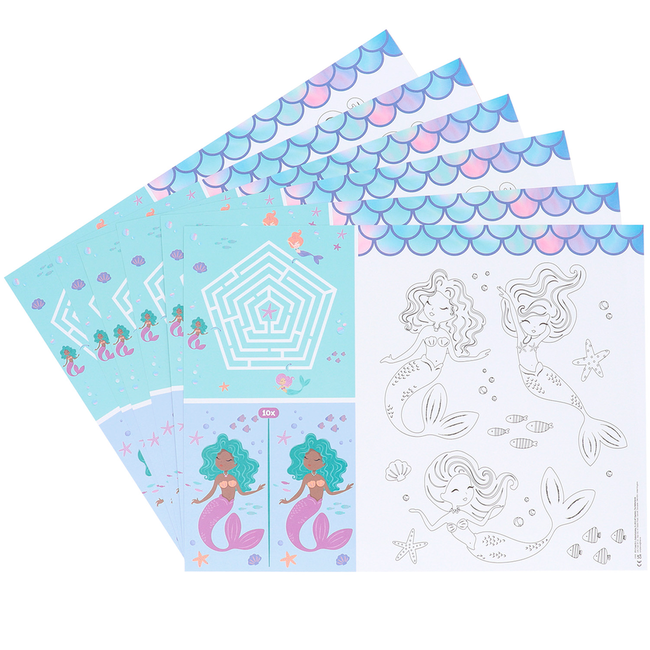 Activiteiten Placemat - Mermaid Magic - 6 stuks