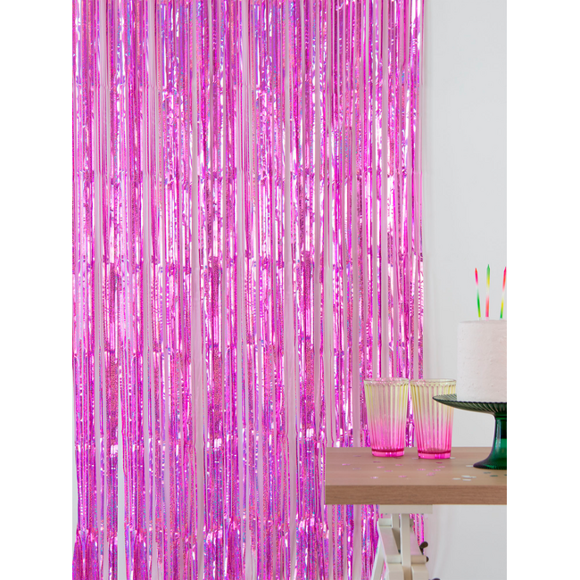 Feestgordijn - Sparkling Pink - 1 x 2 m