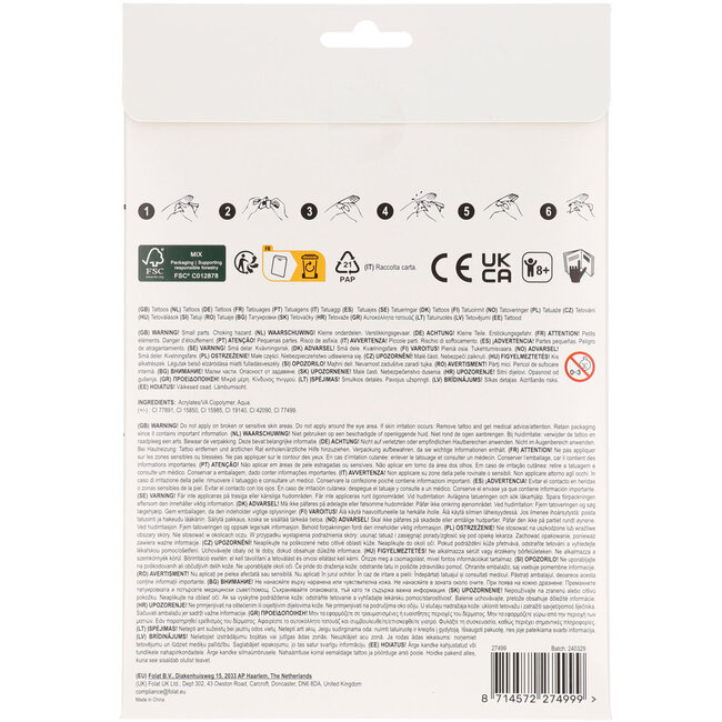 Tattoos - Pretty Princess - 6 stuks