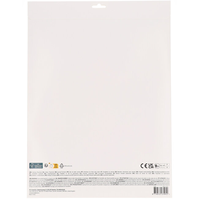 Activiteiten Placemat - Pretty Princess - 6 stuks